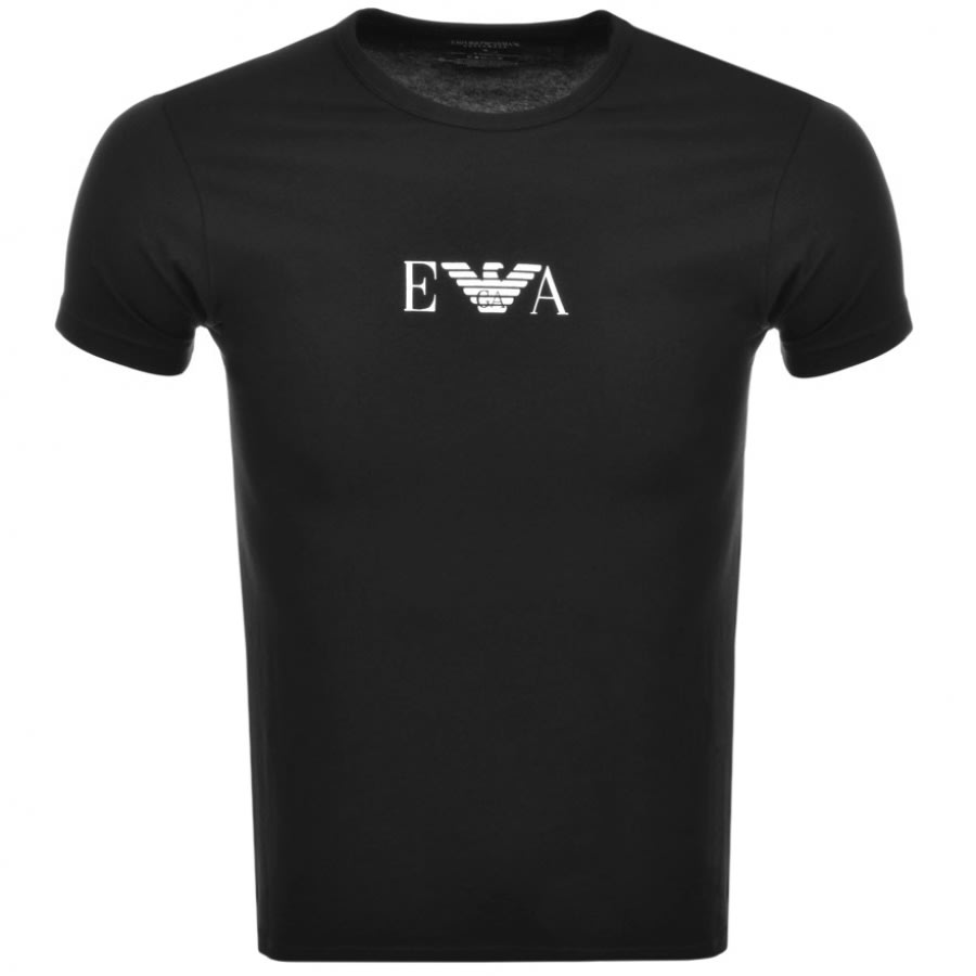 Alternative Image for ProductEmporio Armani 2 Pack Lounge T Shirts Black2